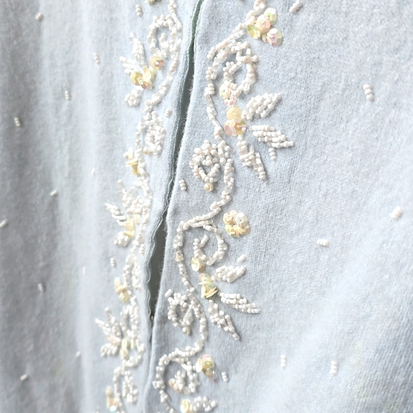 Vintage Vic and Vic Haute Couture Embellished Angora/rab Hair Sweater Size Med - Picture 5 of 14